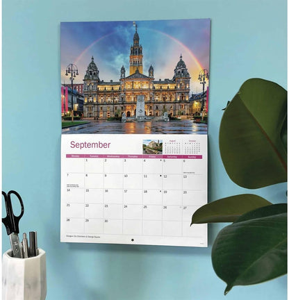 Glasgow 2026 A4 Wall Calendar