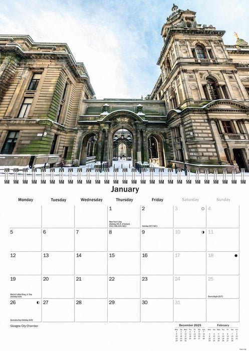 Glasgow 2026 A5 Wall Calendar