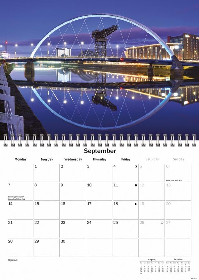 Glasgow 2026 A5 Wall Calendar