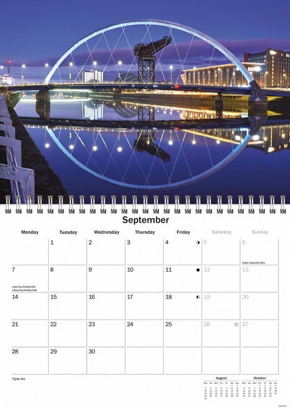 Glasgow 2026 A5 Wall Calendar