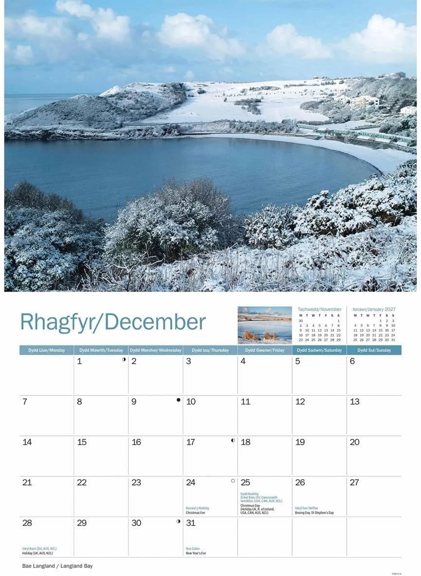 Gower 2026 A4 Wall Calendar
