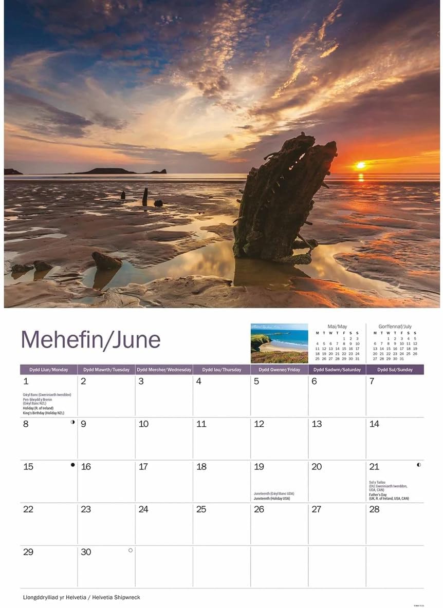 Gower 2026 A4 Wall Calendar