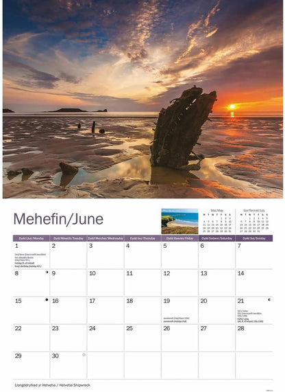 Gower 2026 A4 Wall Calendar