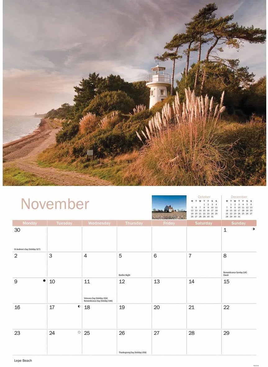 Hampshire 2026 A4 Wall Calendar