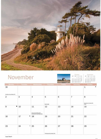 Hampshire 2026 A4 Wall Calendar
