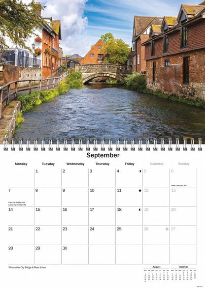Hampshire 2026 A5 Wall Calendar