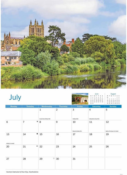 Heart Of England 2026 A4 Wall Calendar