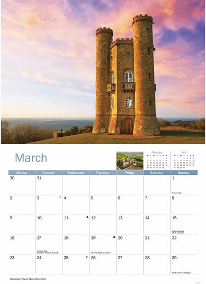 Heart Of England 2026 A4 Wall Calendar
