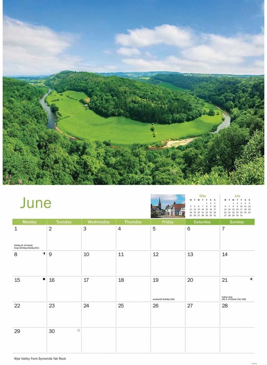 Carousel Worldwide, Herefordshire 2026 A4 Wall Calendar