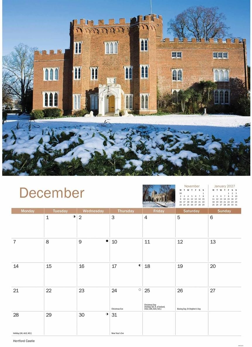 Hertfordshire 2026 A4 Wall Calendar