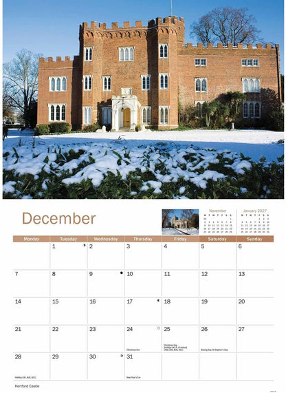 Hertfordshire 2026 A4 Wall Calendar