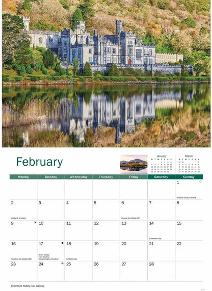 Carousel Worldwide, Ireland 2026 A4 Wall Calendar