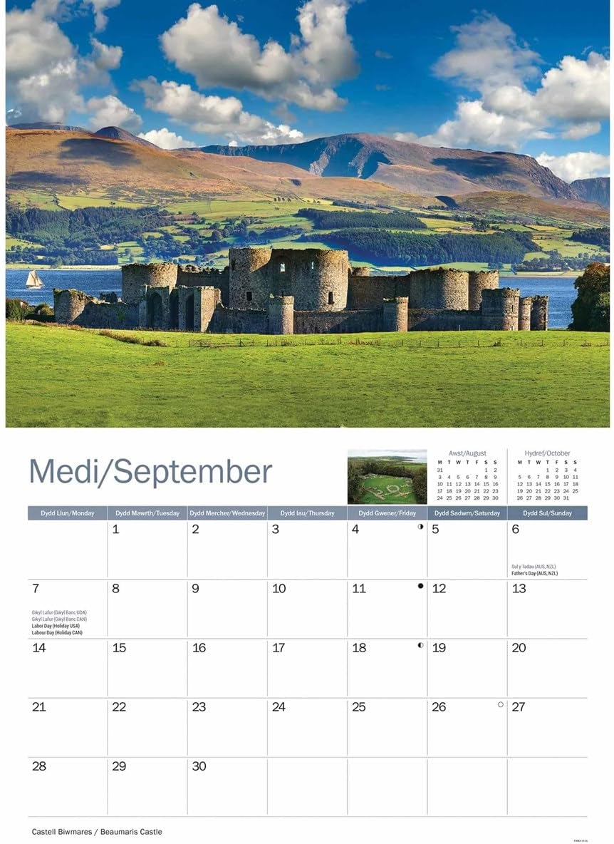 Carousel Worldwide, Isle of Anglesey 2026 A4 Wall Calendar