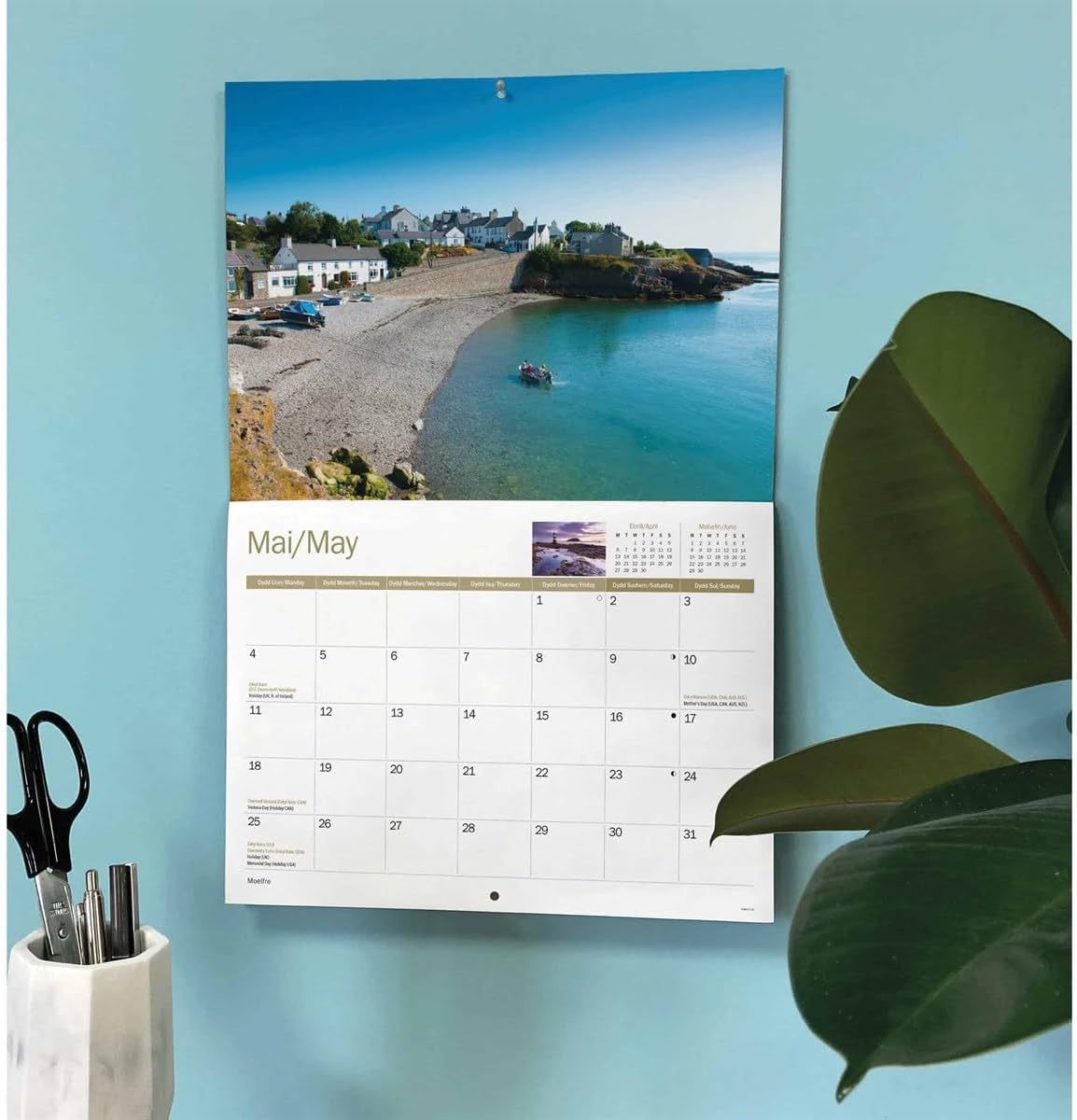 Carousel Worldwide, Isle of Anglesey 2026 A4 Wall Calendar