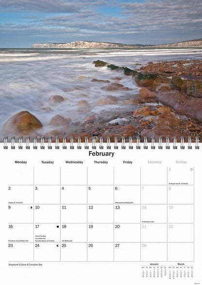 Isle of Wight 2026 A5 Wall Calendar