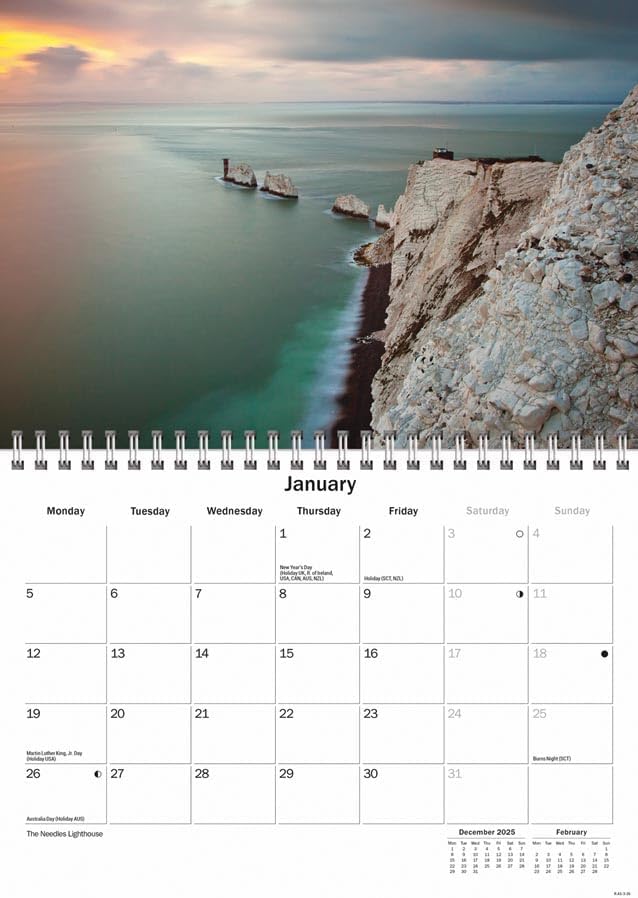 Isle of Wight 2026 A5 Wall Calendar