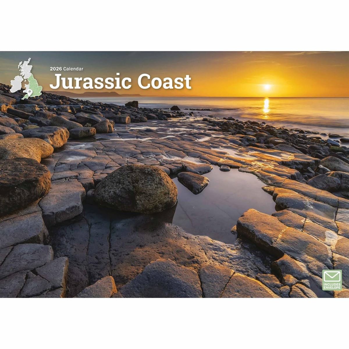 Jurassic Coast 2026 A4 Wall Calendar