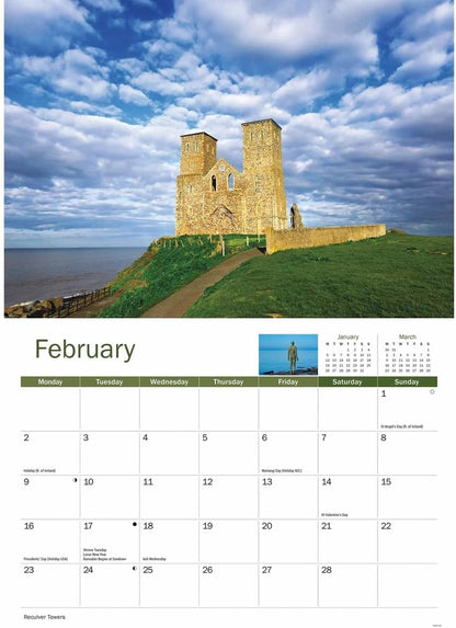 Carousel Worldwide, Kent 2026 A4 Wall Calendar