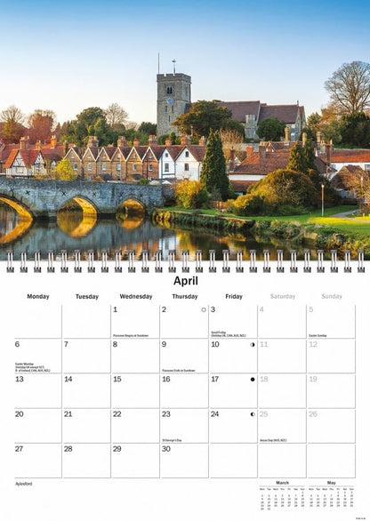 Carousel Worldwide, Kent 2026 A5 Wall Calendar