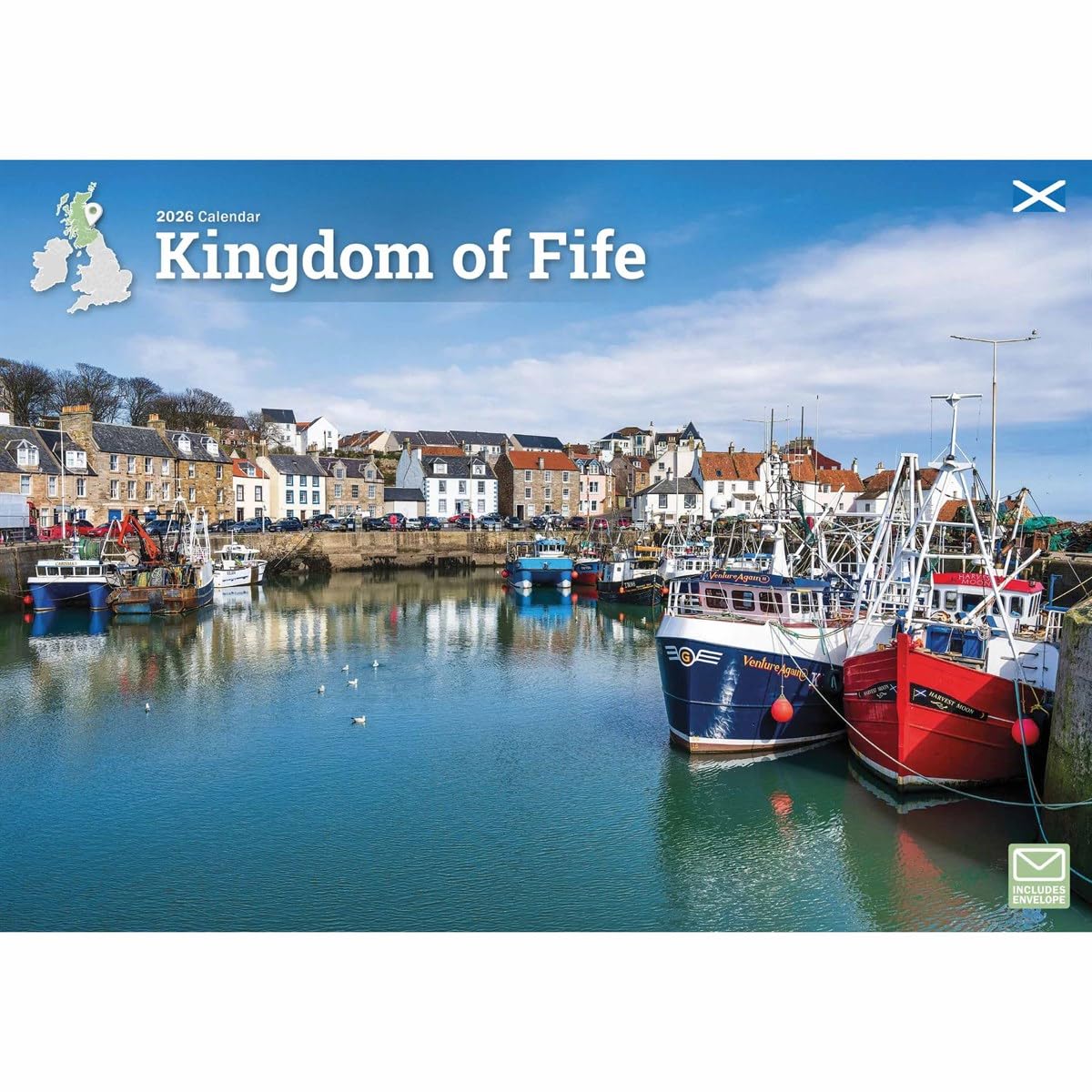 Carousel Worldwide, Kingdom of Fife 2026 A4 Wall Calendar