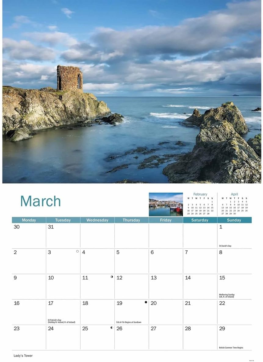 Carousel Worldwide, Kingdom of Fife 2026 A4 Wall Calendar