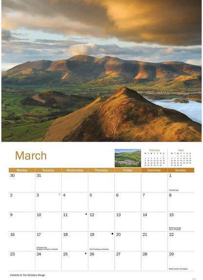 Lake District 2026 A4 Wall Calendar