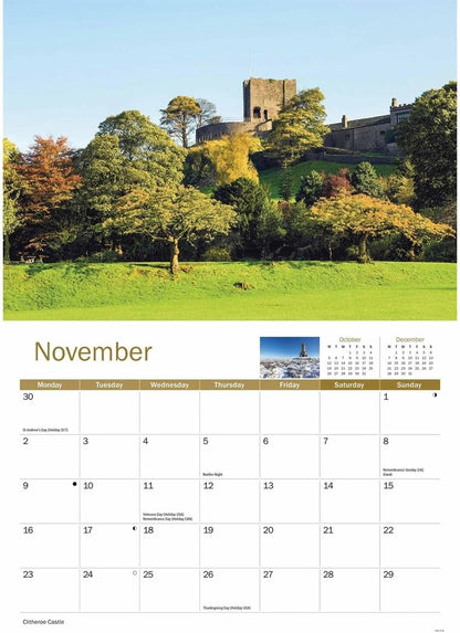 Lancashire 2026 A4 Wall Calendar