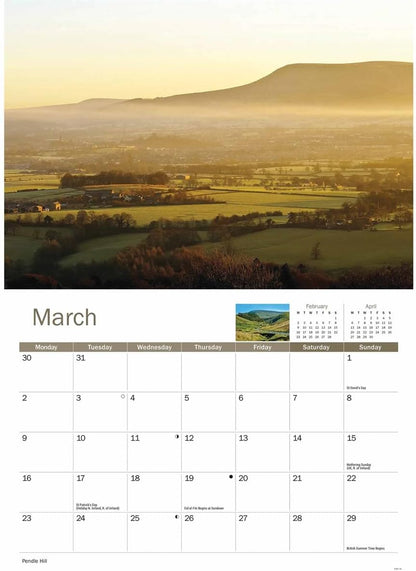 Lancashire 2026 A4 Wall Calendar