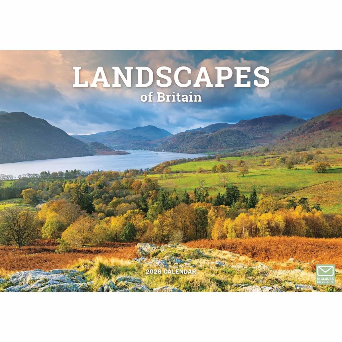 Carousel Worldwide, Landscapes of Britain 2026 A4 Wall Calendar