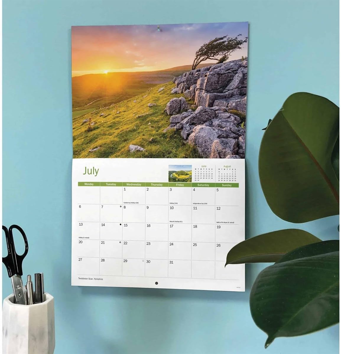 Carousel Worldwide, Landscapes of Britain 2026 A4 Wall Calendar
