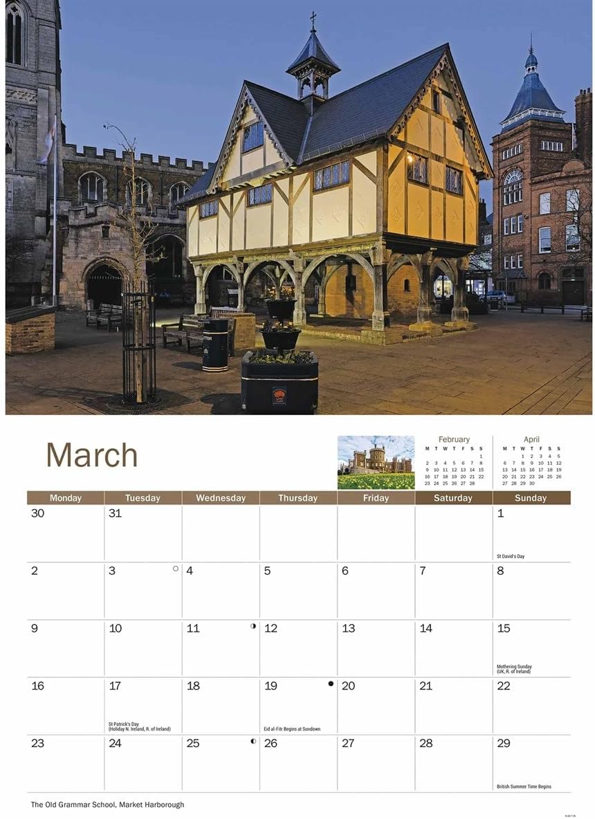Leicestershire 2026 A4 Wall Calendar