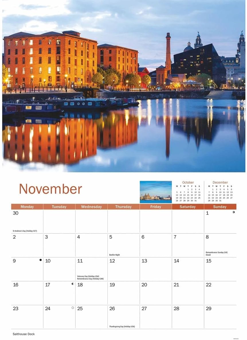 Carousel Worldwide, Liverpool 2026 A4 Wall Calendar