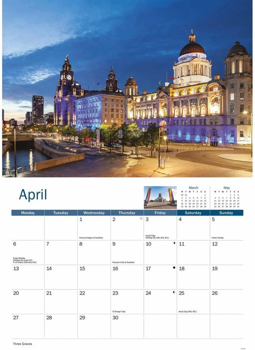Carousel Worldwide, Liverpool 2026 A4 Wall Calendar