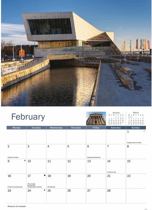 Carousel Worldwide, Liverpool 2026 A4 Wall Calendar