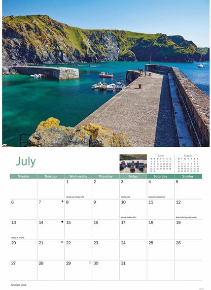 Lizard Peninsula 2026 A4 Wall Calendar