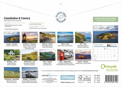 Llandudno and Conwy 2026 A4 Wall Calendar