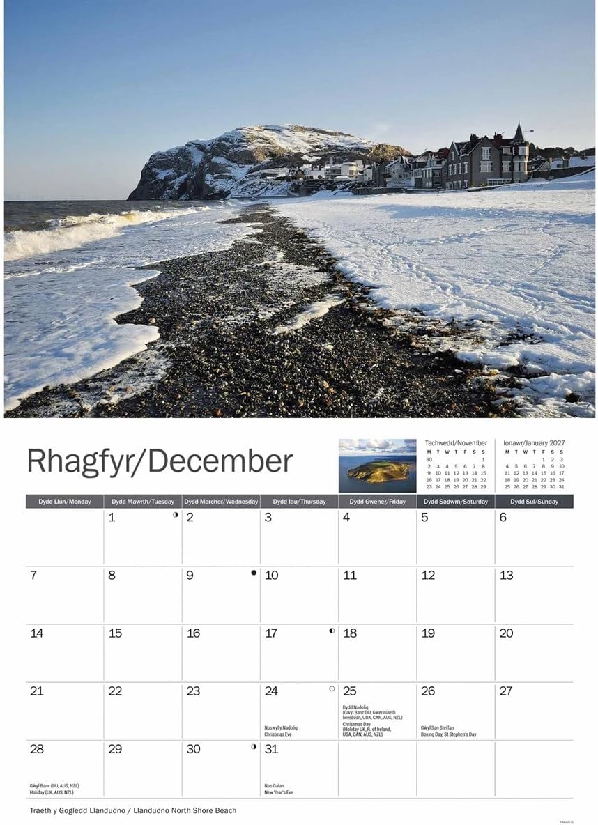 Llandudno and Conwy 2026 A4 Wall Calendar