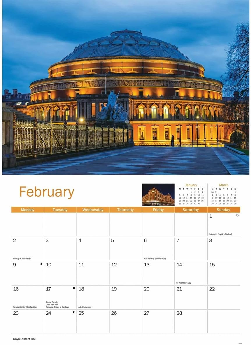 Carousel Worldwide, London 2026 A4 Wall Calendar