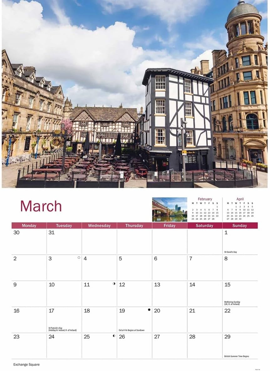 Carousel Worldwide, Manchester 2026 A4 Wall Calendar