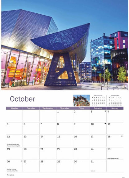 Carousel Worldwide, Manchester 2026 A4 Wall Calendar