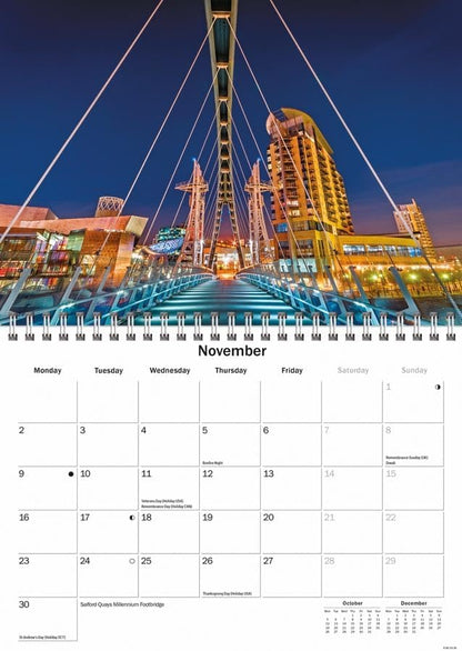 Manchester 2026 A5 Wall Calendar