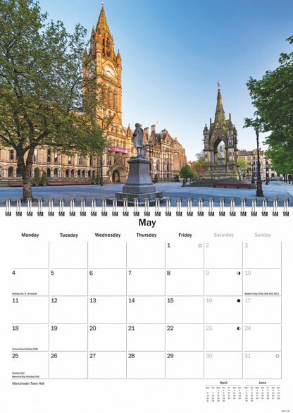 Manchester 2026 A5 Wall Calendar