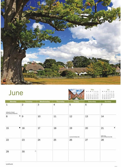 New Forest 2026 A4 Wall Calendar