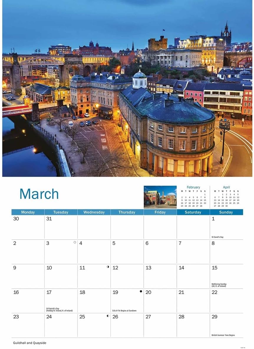 Newcastle 2026 A4 Wall Calendar