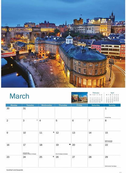 Newcastle 2026 A4 Wall Calendar