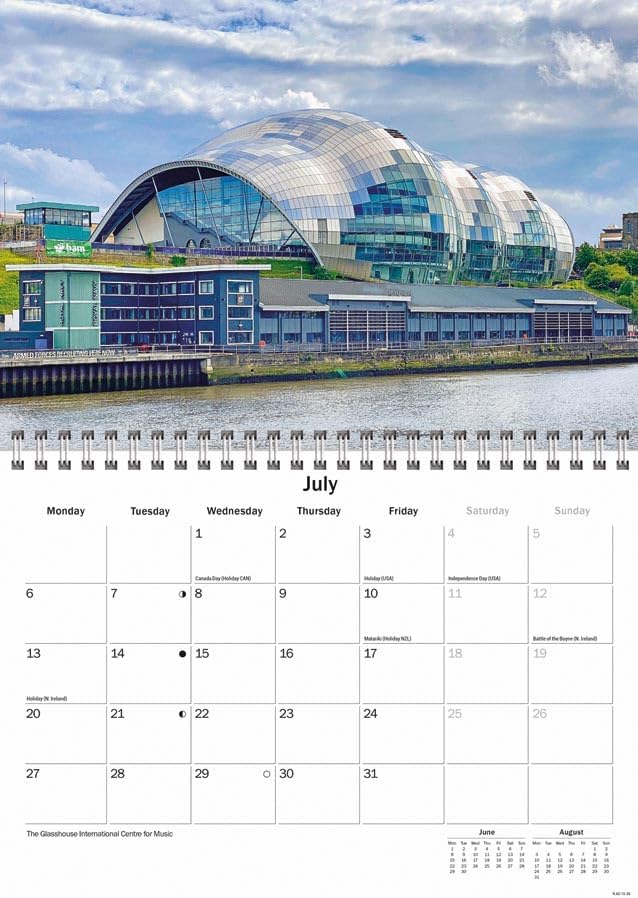 Newcastle 2026 A5 Wall Calendar