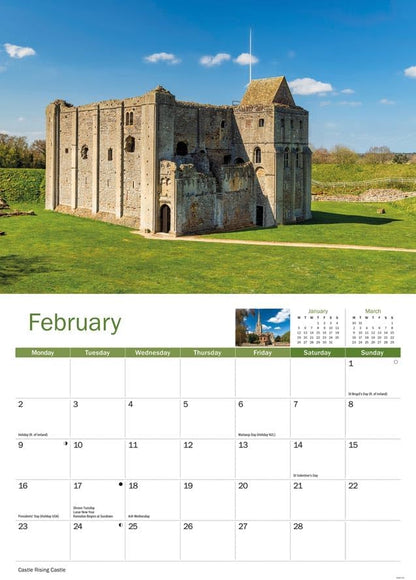Carousel Worldwide, Norfolk 2026 A4 Wall Calendar
