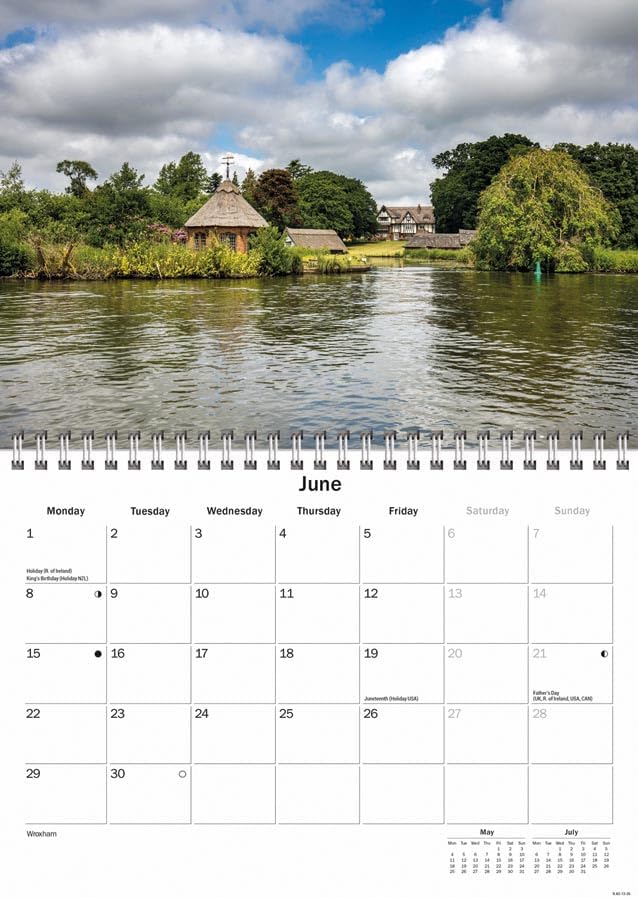 Norfolk Broads 2026 A5 Wall Calendar