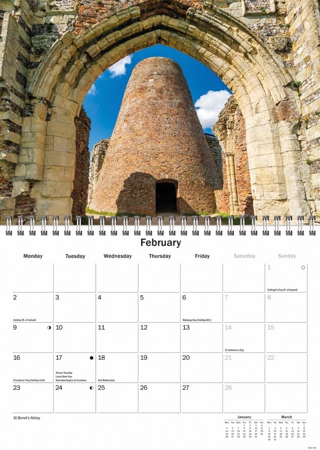 Norfolk Broads 2026 A5 Wall Calendar