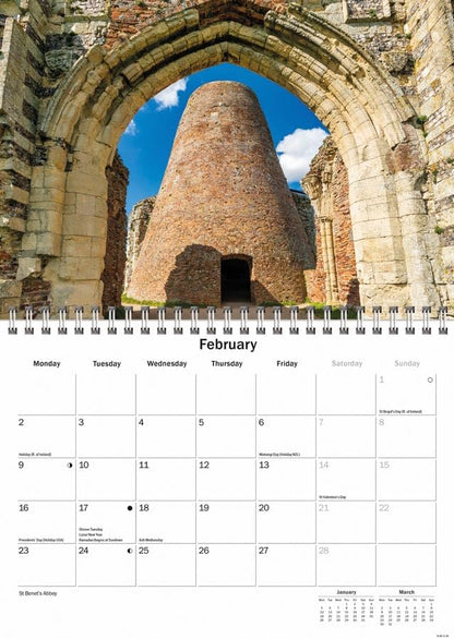 Norfolk Broads 2026 A5 Wall Calendar